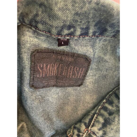 Acid Washed Denim Jacket size Large - Picture 3 of 6